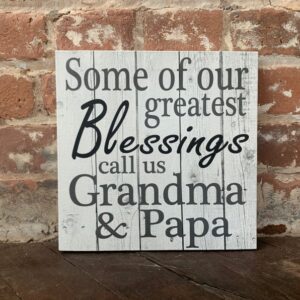 Father's Day Gift, Personalized Grandparents Sign, Custom Canvas, Farmhouse, Grandparent Names/Nicknames Of Choice, Perfect Birthday Present