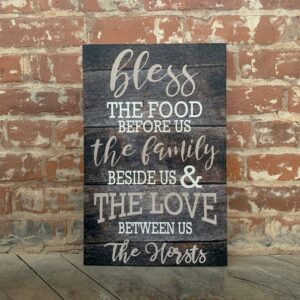 Custom Easter Decor, Dinner Sign, Custom Canvas, Rustic Family Decor, Kitchen Decor, Personalize Free, Perfect Mother's Day Or Birthday Gift